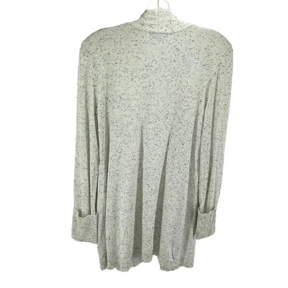 Verve Ami Womens Cardigan Sweater Open Front Long Sleeve Black White Size Medium - Picture 2 of 11